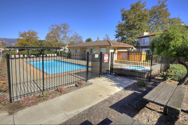 view of pool with a patio