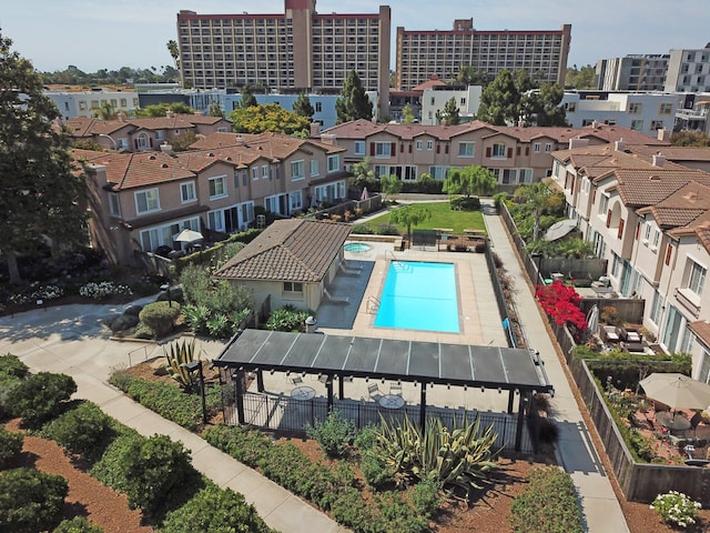 view of pool