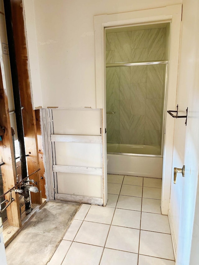 bathroom featuring tile patterned flooring