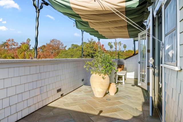 view of patio with french doors