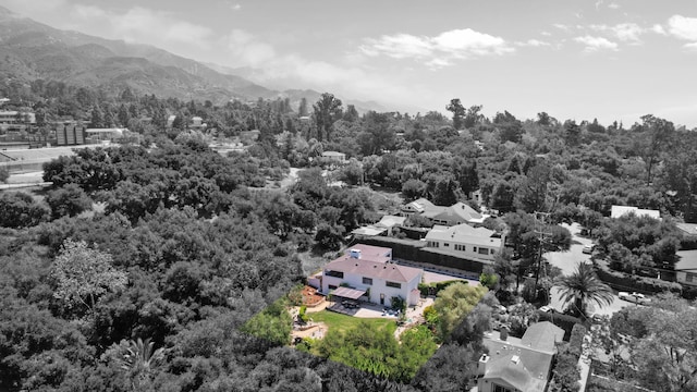 792 Chelham Way, Santa Barbara, CA 93108 - aerial view of a heavily wooded area and a mountain backdrop