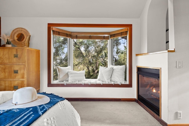 bedroom featuring carpet flooring