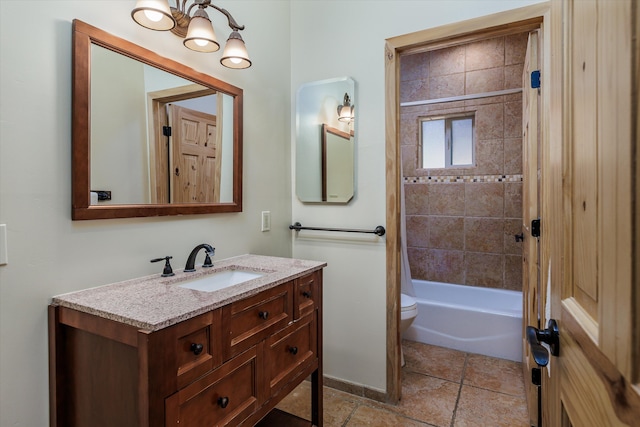 full bathroom with vanity, toilet, and shower / bath combo with shower curtain