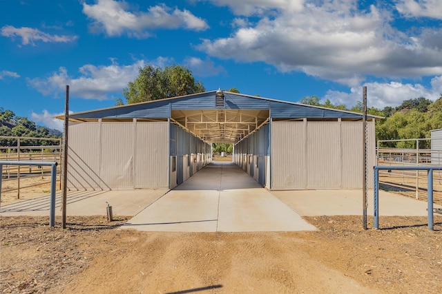 view of stable