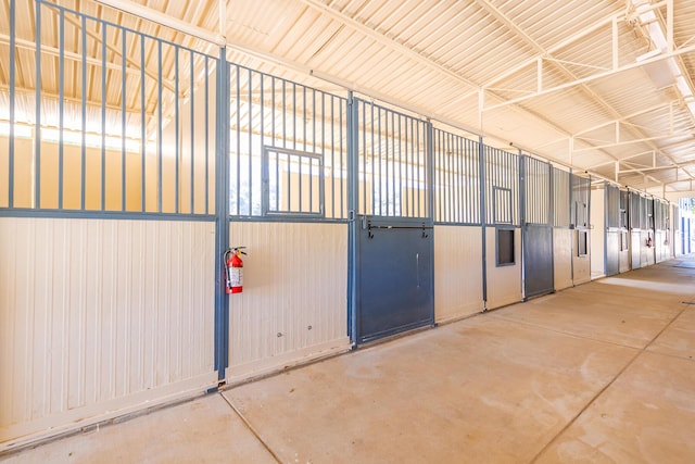 view of horse barn