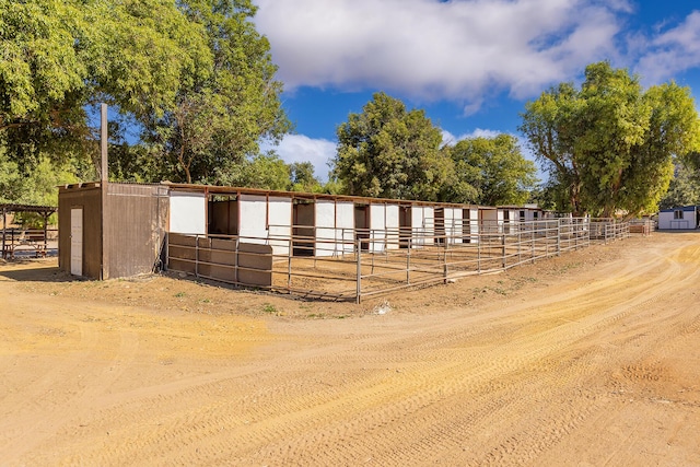 view of stable