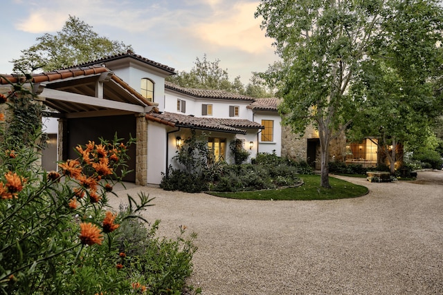 view of mediterranean / spanish house