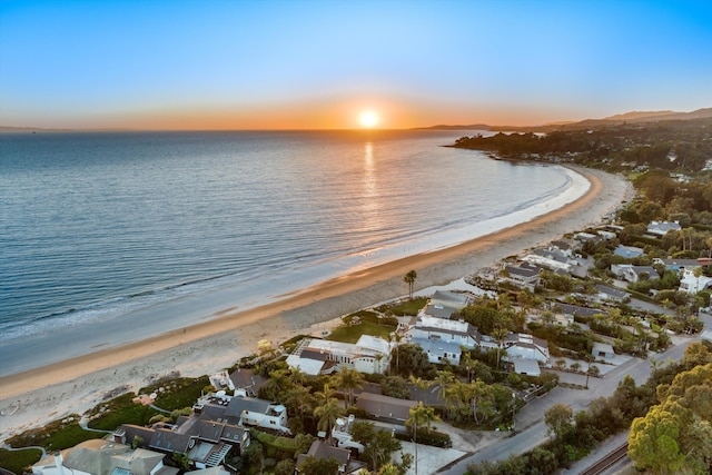 water view with a beach view