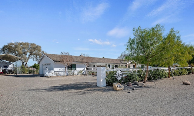 view of ranch-style house