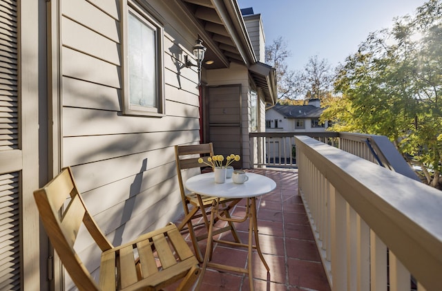 view of balcony