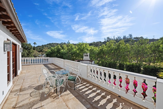 view of balcony