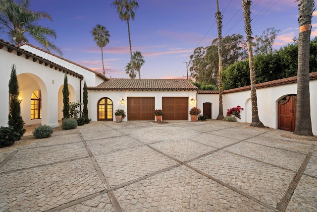 view of front of home with french doors