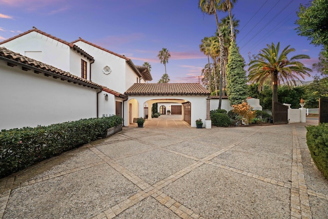 view of front of home