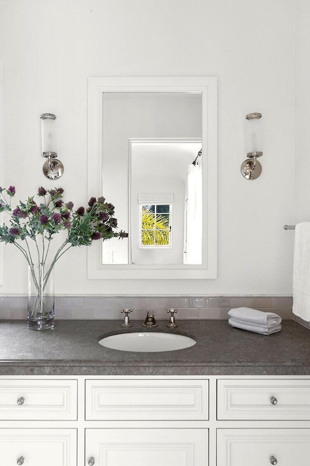 bathroom featuring vanity