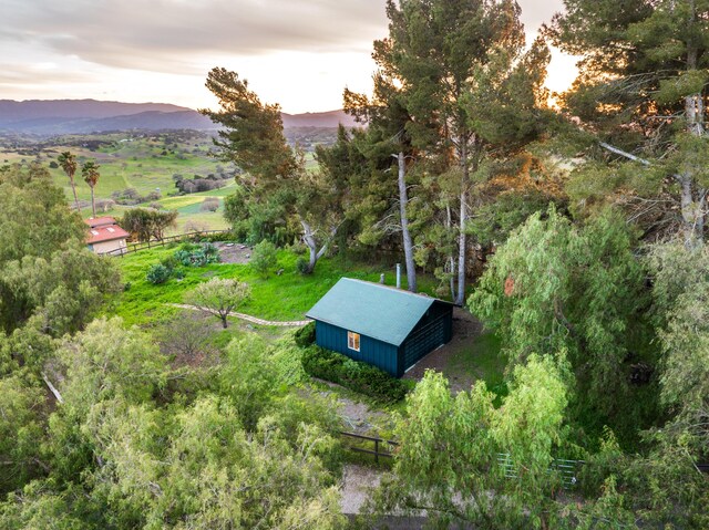 2408 Latigo Dr, Solvang, CA 93463 - aerial view at dusk with a mountain view