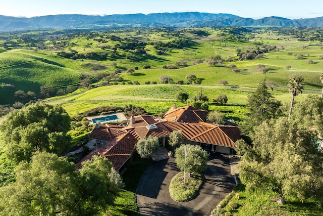 2408 Latigo Dr, Solvang, CA 93463 - birds eye view of property featuring a mountain view and a rural view