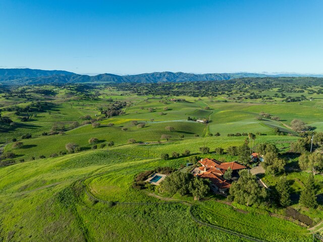 2408 Latigo Dr, Solvang, CA 93463 - drone / aerial view featuring a mountain view