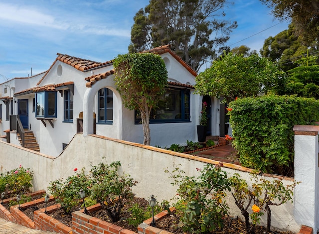 view of mediterranean / spanish house