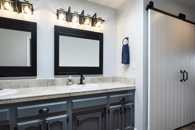 bathroom featuring vanity