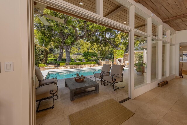 708 Cuyama Rd, Ojai, CA 93023 - view of pool featuring a patio