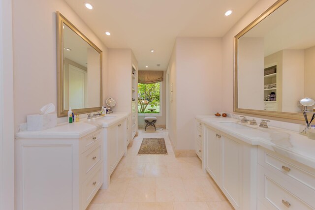 708 Cuyama Rd, Ojai, CA 93023 - bathroom featuring tile patterned floors and vanity