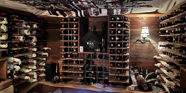 view of wine room