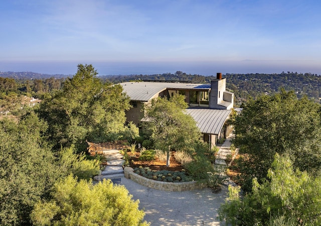 birds eye view of property