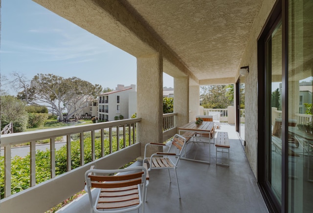 view of balcony