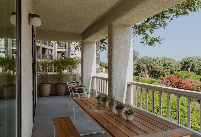 view of balcony