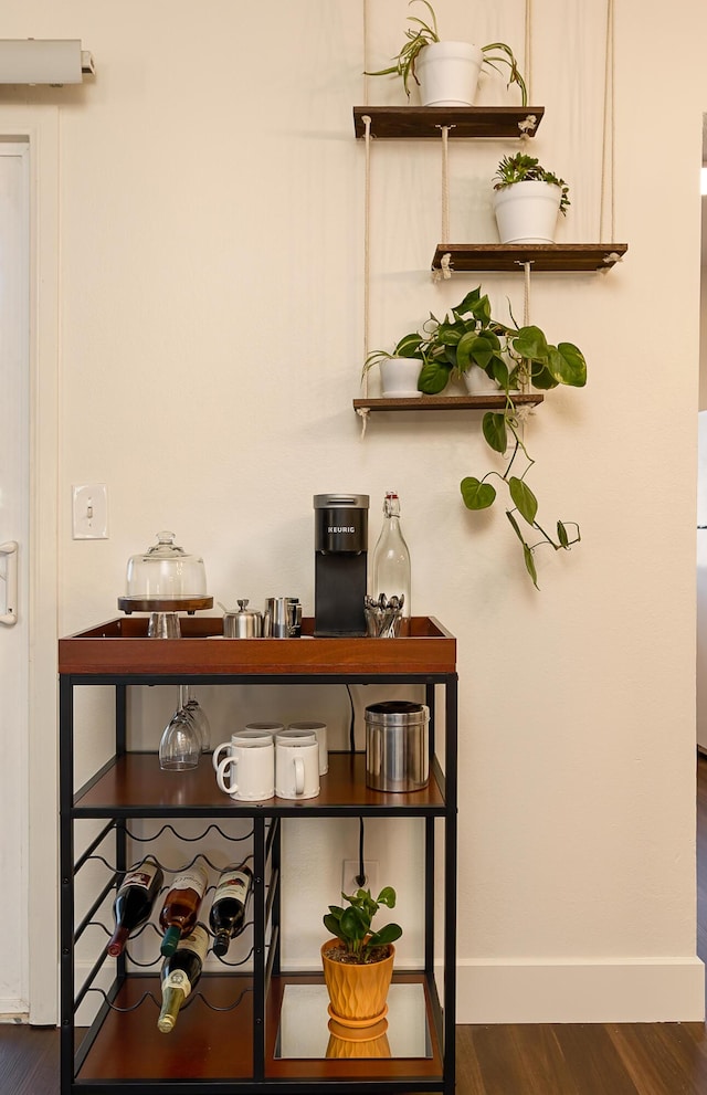 interior details featuring hardwood / wood-style floors