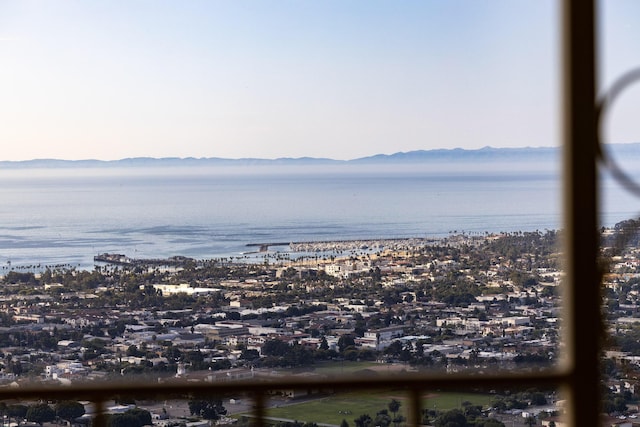 property view of water with a mountain view