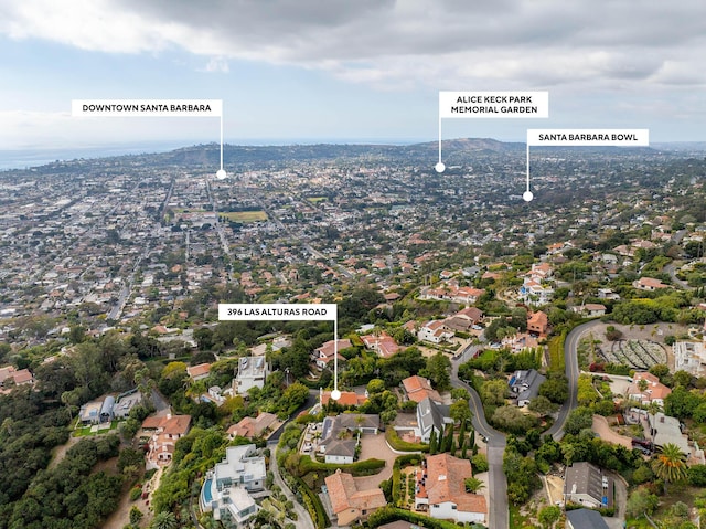 birds eye view of property featuring a residential view