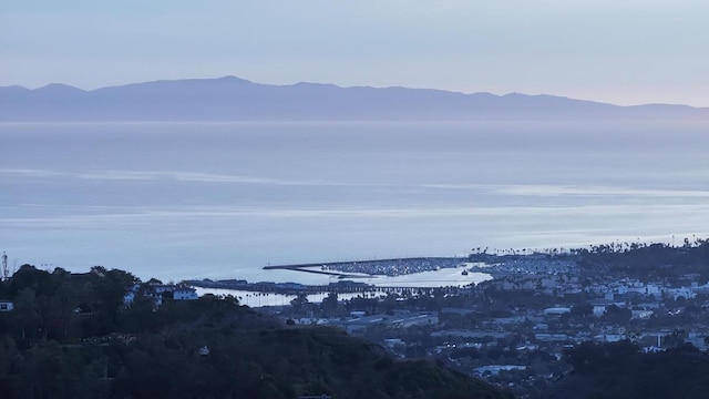 water view featuring a mountain view