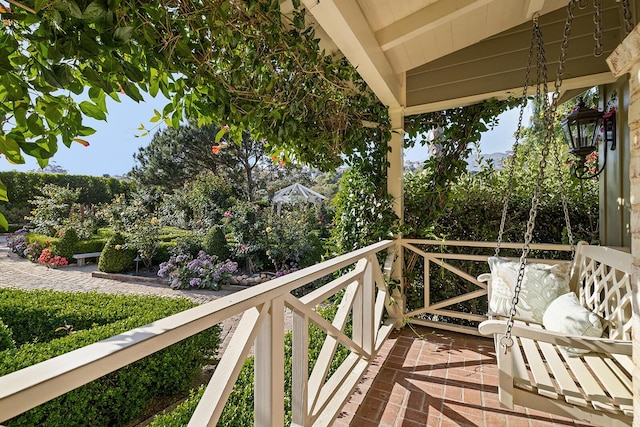 view of balcony