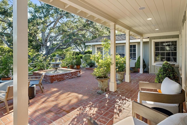 view of patio