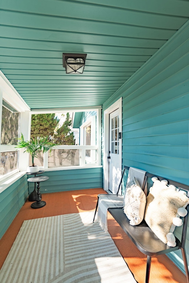 view of sunroom / solarium