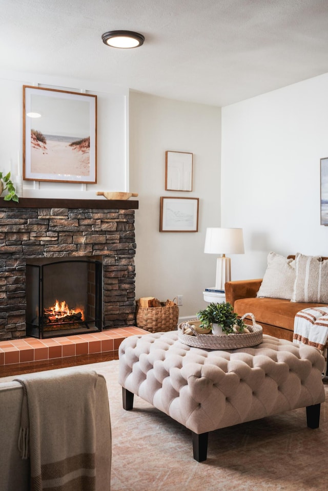 315 E Micheltorena St, Santa Barbara, CA 93101 - living area with a fireplace