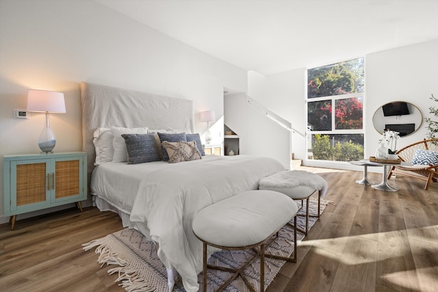 bedroom featuring wood-type flooring