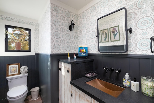 bathroom with sink and toilet