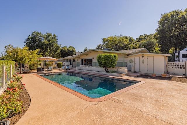 view of pool with a patio