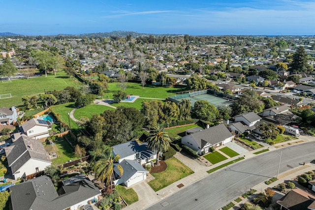 aerial view featuring a residential view