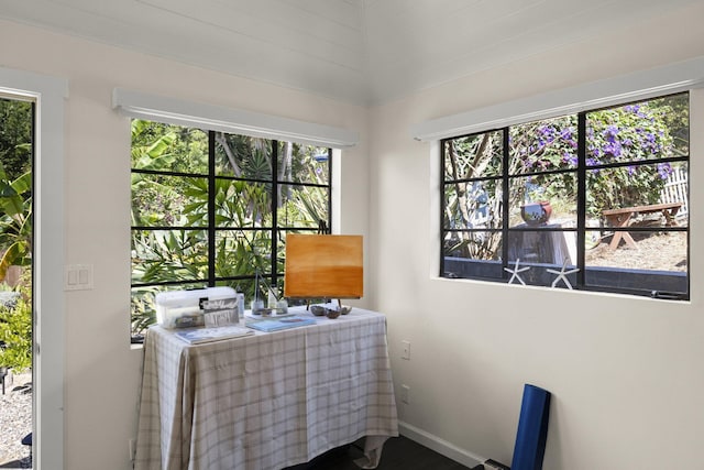 office area with a wealth of natural light