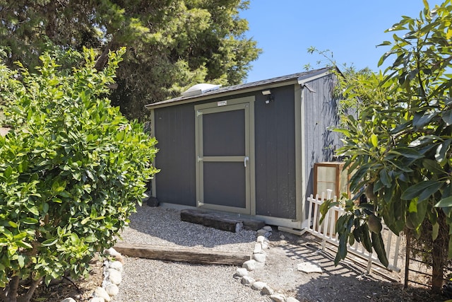 view of outbuilding