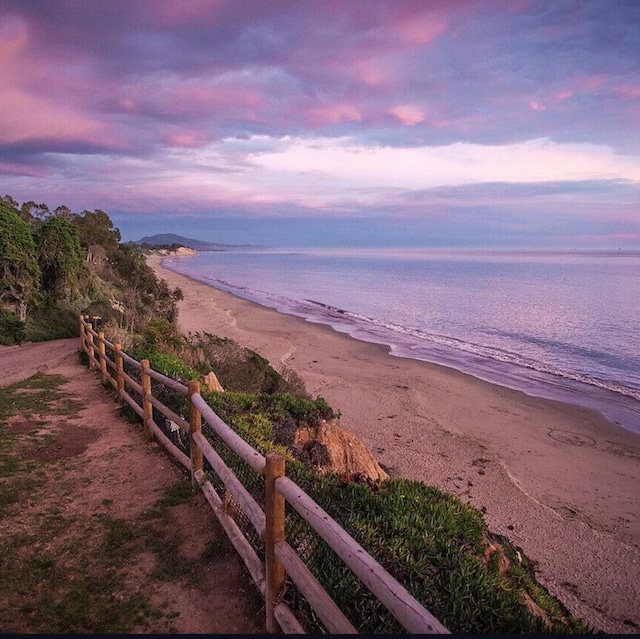 water view with a beach view