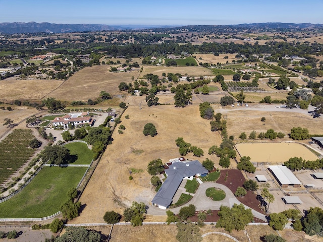 drone / aerial view featuring a rural view