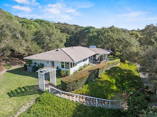 birds eye view of property