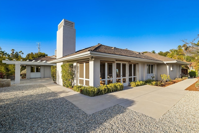 view of back of property