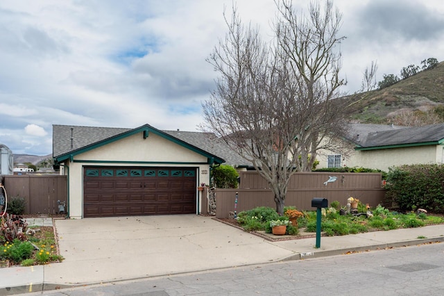 ranch-style house with a garage