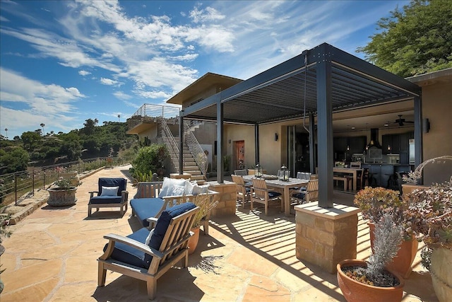 view of patio / terrace with outdoor lounge area