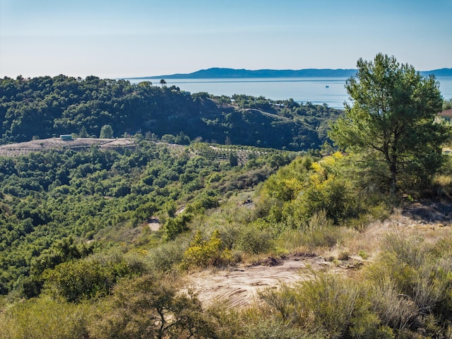 property view of mountains with a water view